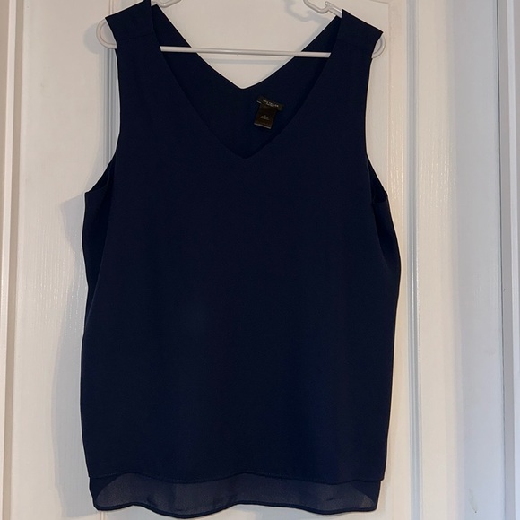 Ann Taylor Factory Flowy Navy Camisole Tank Top - Large - Picture 1 of 4